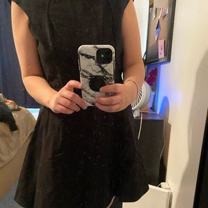 NEW with tags black flare dress with back detail
